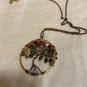 Anthropologie tree necklace